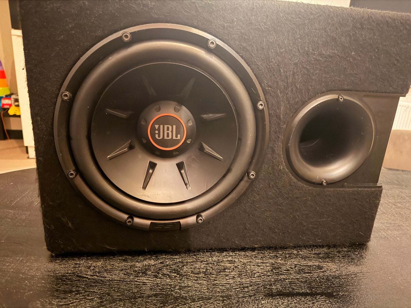 JBL Subwoofer 1100W met JBL Monoblock Stage A3001, Ophalen, Gebruikt