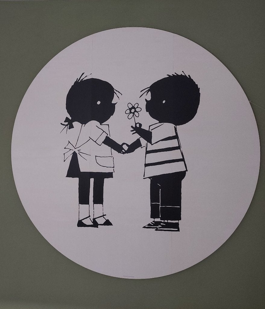 Wandplaat Jip en Janneke €50,00, Ophalen, Nieuw, Handgemaakt, Wanddecoratie