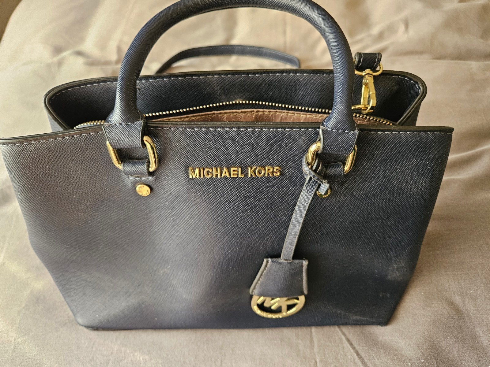 M Kors tas, Ophalen of Verzenden, Blauw, Handtas