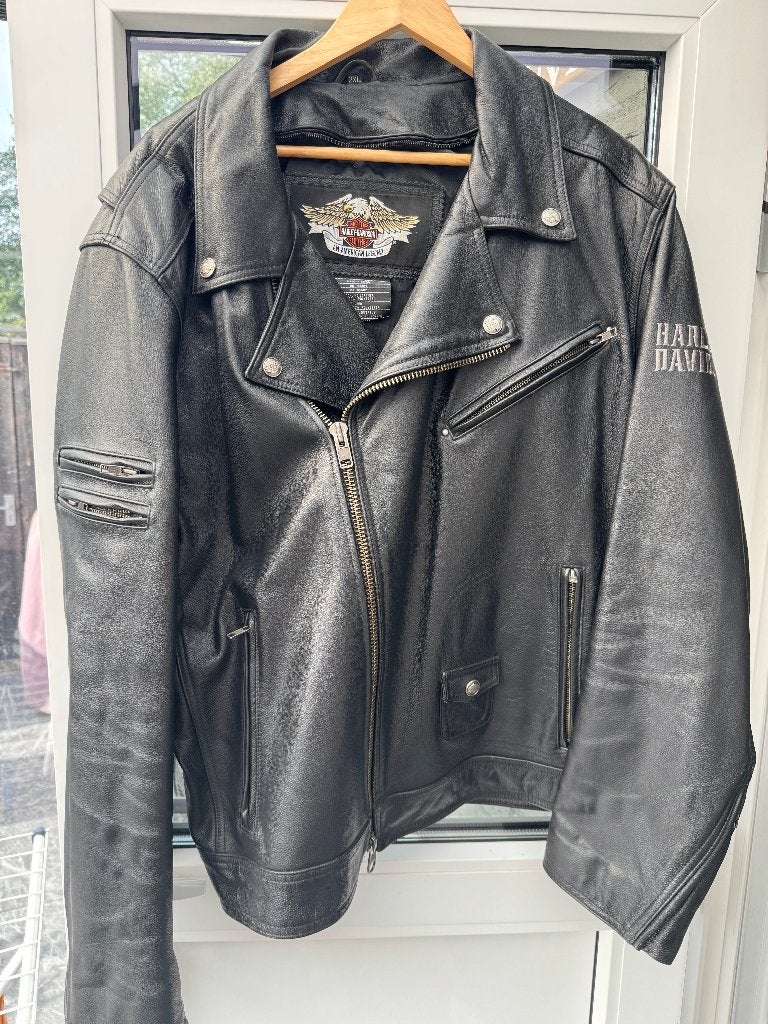 harley davidson kleding, Ophalen of Verzenden, Tweedehands, Dames, Jas | leer