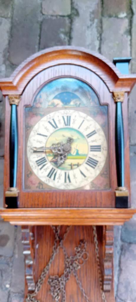 Vintage oude wand klok - wandklok, Antiek en Kunst, Antiek | Klokken, Ophalen of Verzenden