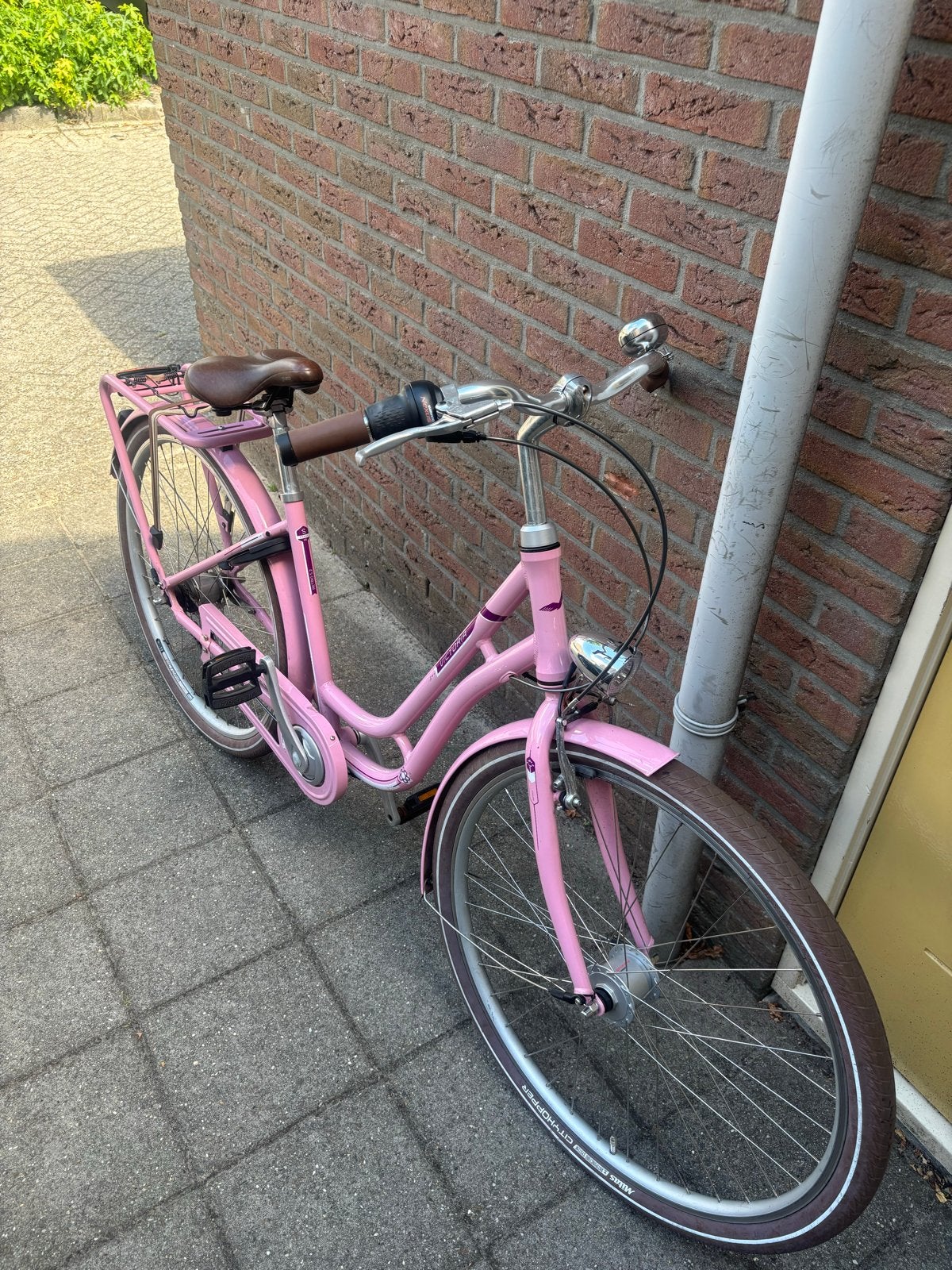 Meisjes fiets merk Victoria 7 versnellingen roze, Velgrem, 47 tot 50 cm, Versnellingen, Zo goed als nieuw