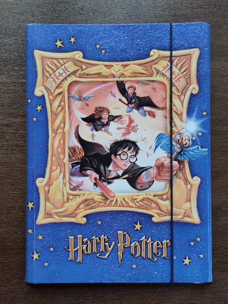 Originele Harry Potter vouwmap Warner Brothers uit 2001, Ophalen of Verzenden, Gebruikt, Gebruiksvoorwerp