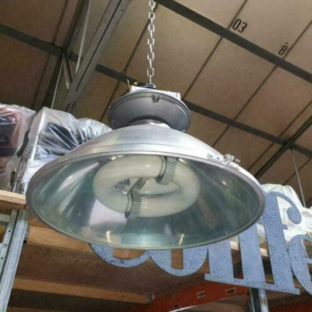 NIEUW !! RETRO LAMP HANG  RONDE LAMP MET GLAS 250 WATT, Ophalen, Nieuw, Glas