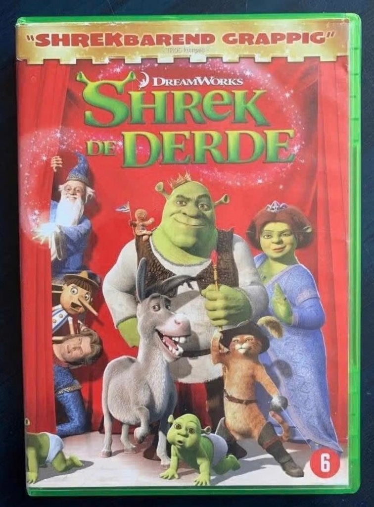 DVD Shrek de Derde; Dreamworks, Tekenfilm, Amerikaans, Ophalen of Verzenden, Zo goed als nieuw