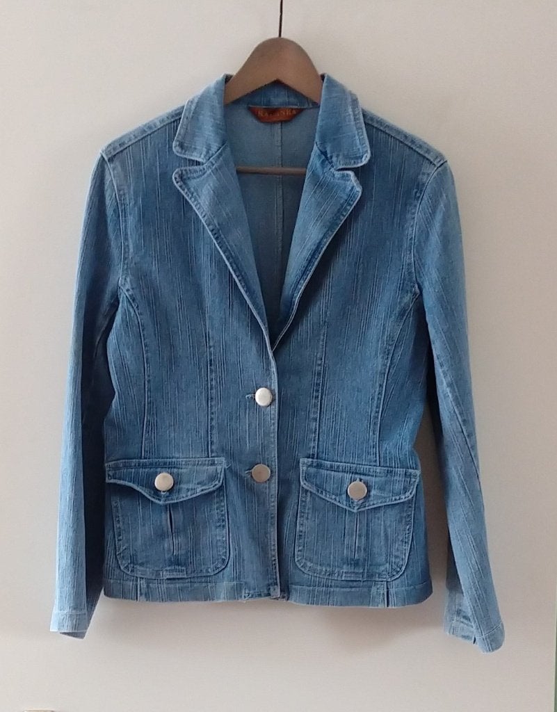 spijker jack maat 40 merk Kalanka, volgnr 29, Maat 38/40 (M), Blauw, Ophalen of Verzenden, Zo goed als nieuw