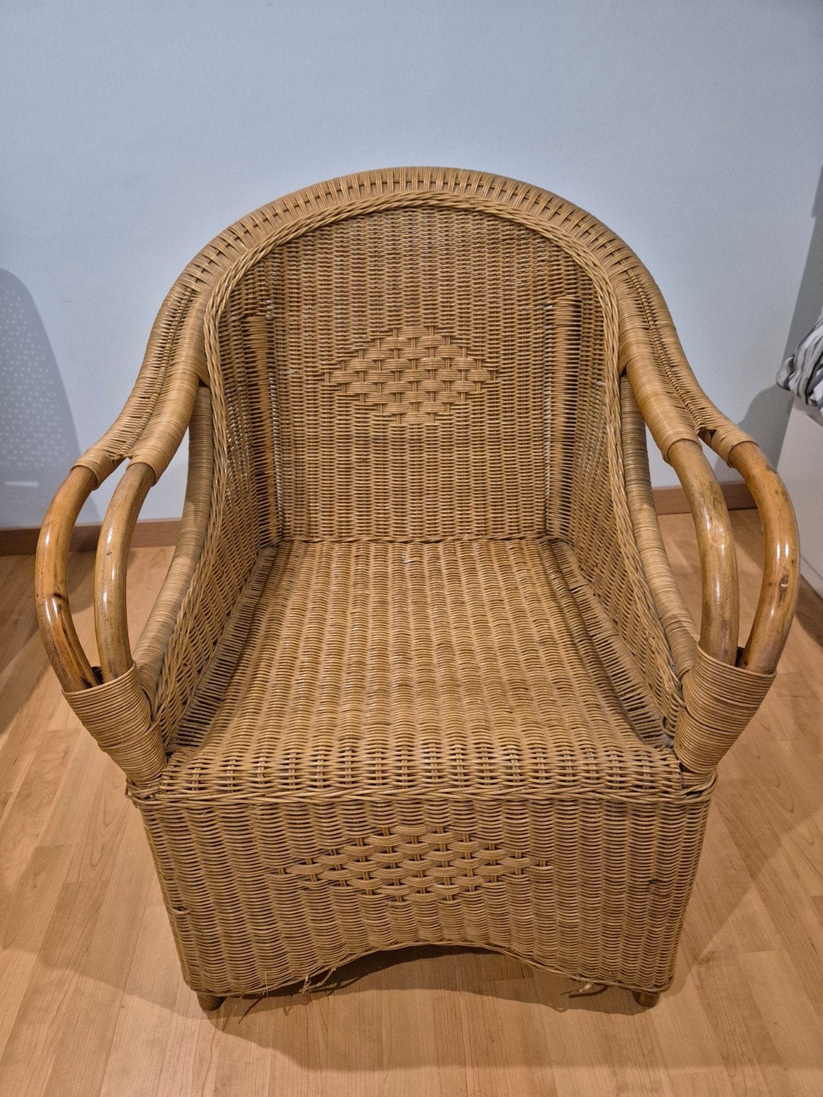 Rieten fauteuille, Huis en Inrichting, Ophalen, Minder dan 75 cm, 50 tot 75 cm