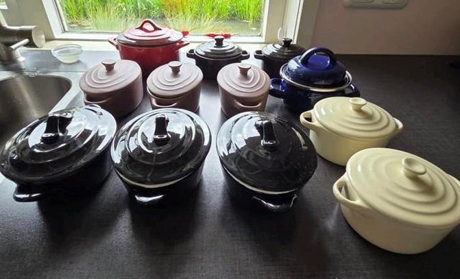 Minipannetje, ovenschaaltjes, eenpersoonspannetjes, Huis en Inrichting, Keuken | Servies, Ophalen of Verzenden, Zo goed als nieuw