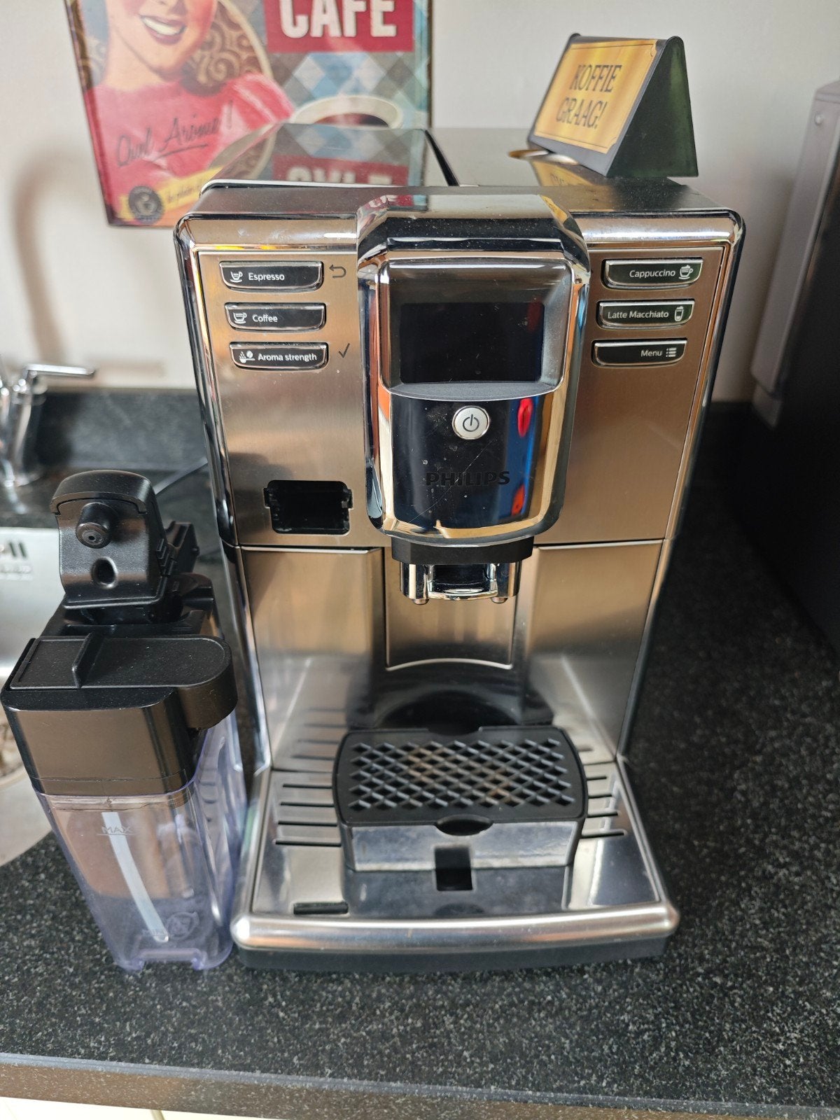 Philips espressomachine met cappuccino ep5365 gereviseerd!, Ophalen, Afneembaar waterreservoir, Dereparatiewinkel.nl, Espresso apparaat