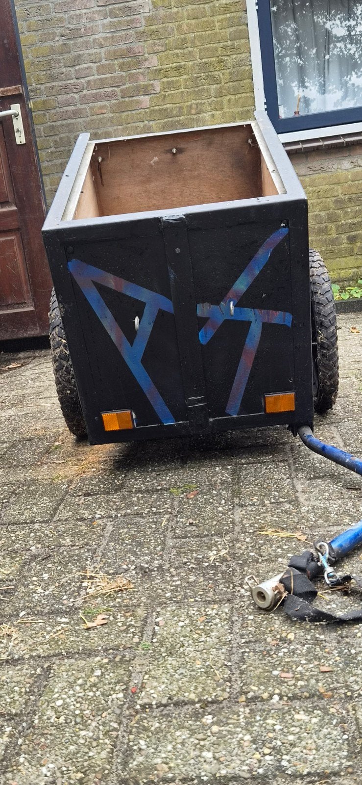 Kleine kar voor achter de fiets, Ophalen, Gebruikt, Bagagekar