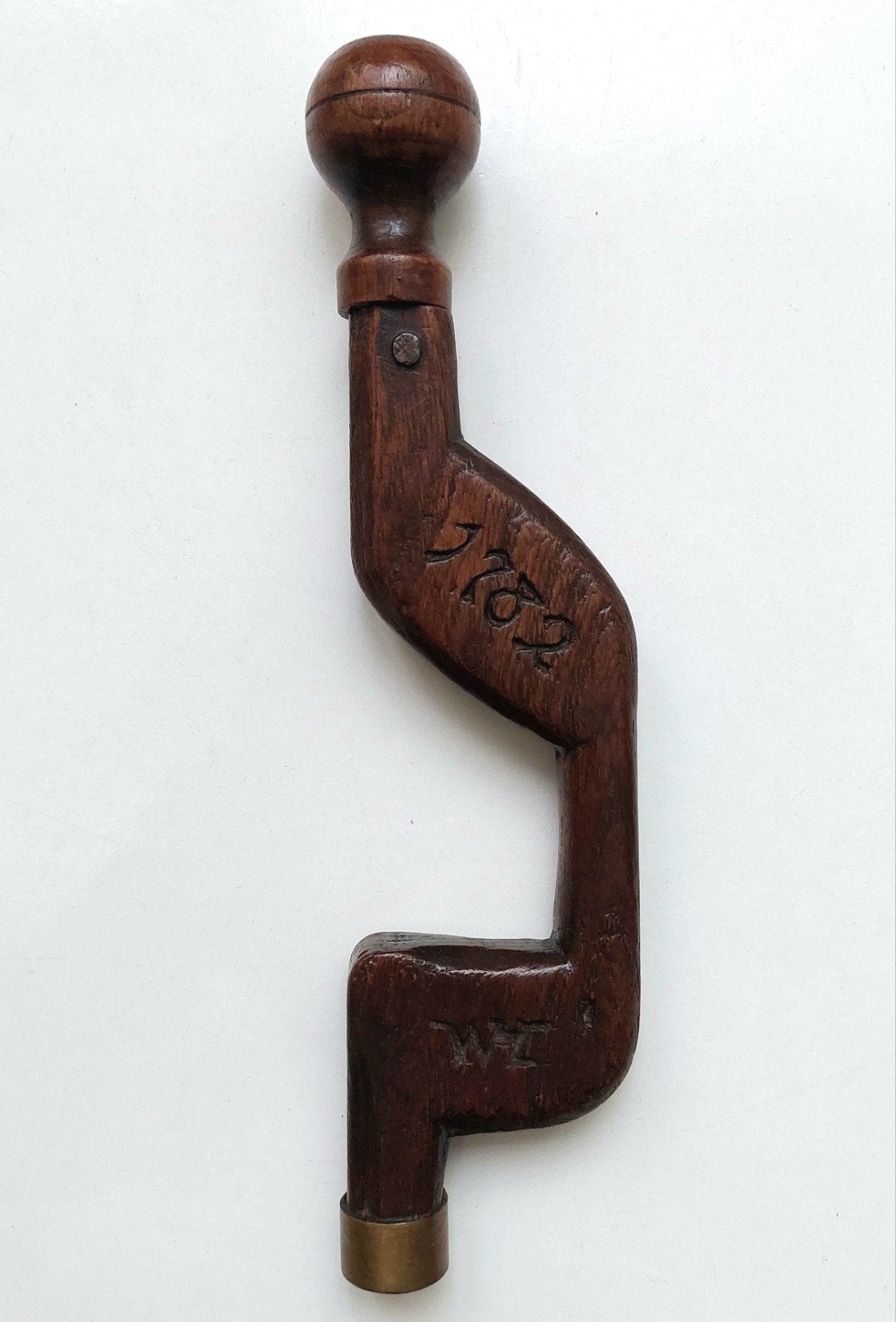 Antieke Houten Boor 1782 Kuikenboor Gedateerd, Ophalen of Verzenden
