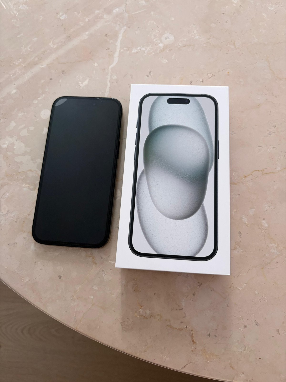 Apple iPhone 15 128GB Zwart, Ophalen, 80 %, 128 GB, IPhone 15