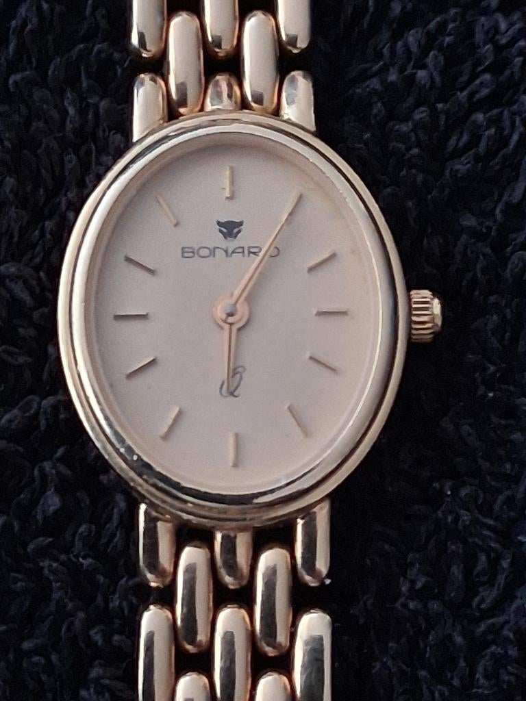 goud dames horloge 14 k, Sieraden, Tassen en Uiterlijk, Horloges | Dames, Polshorloge, Zo goed als nieuw, Goud, Goud