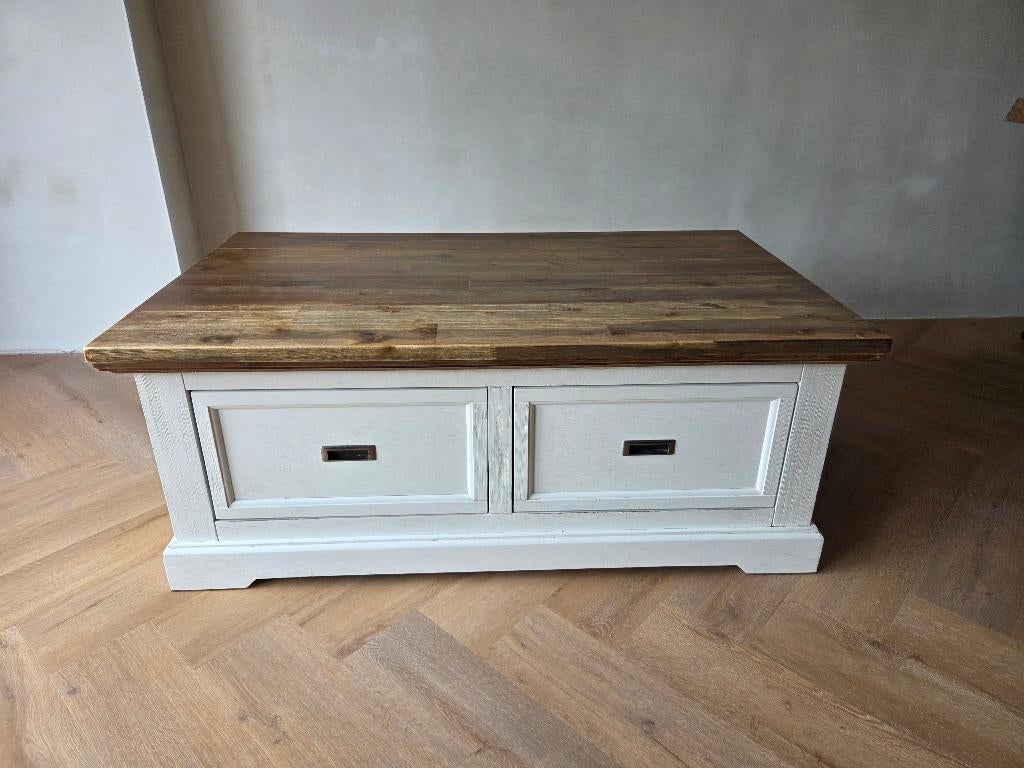 Salontafel, Huis en Inrichting, Tafels | Salontafels, Ophalen, Gebruikt, 100 tot 150 cm, 50 tot 100 cm