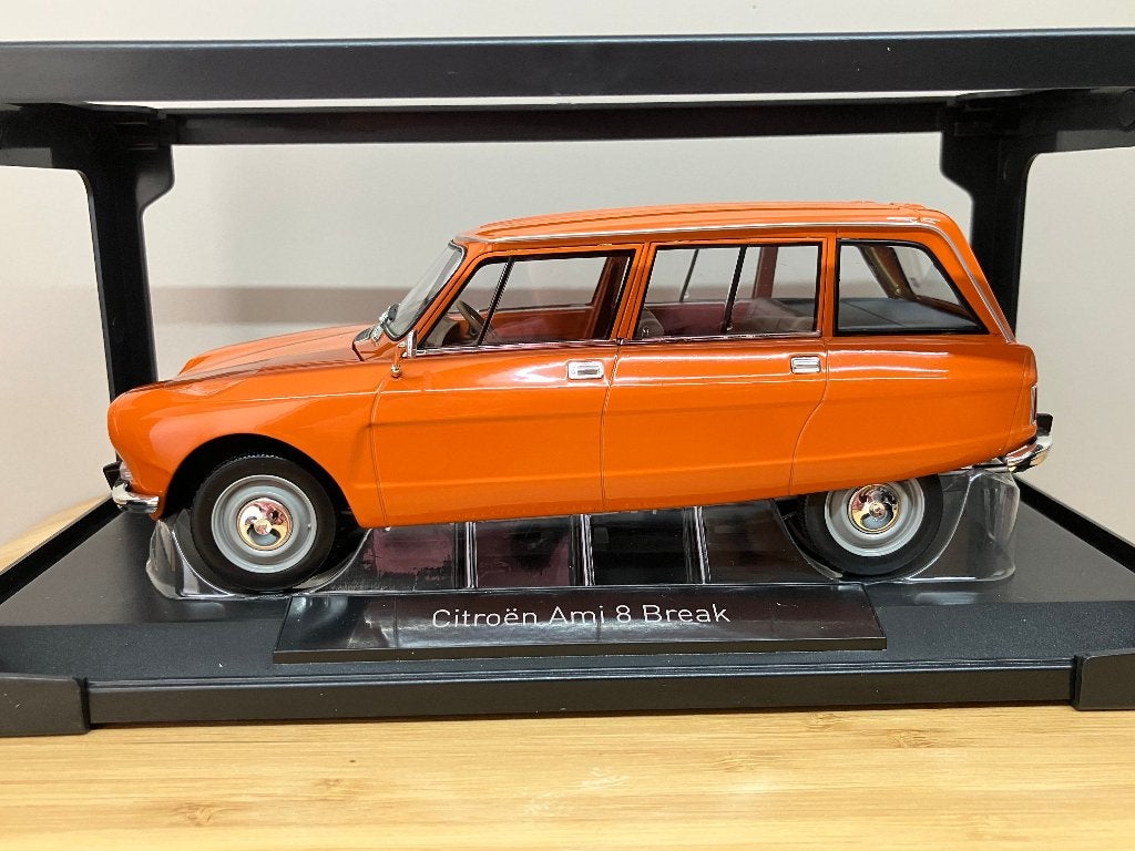 Citroen Ami 8 Break van 1975  Orange  1/18 Norev, Ophalen of Verzenden, Nieuw, Auto, Norev