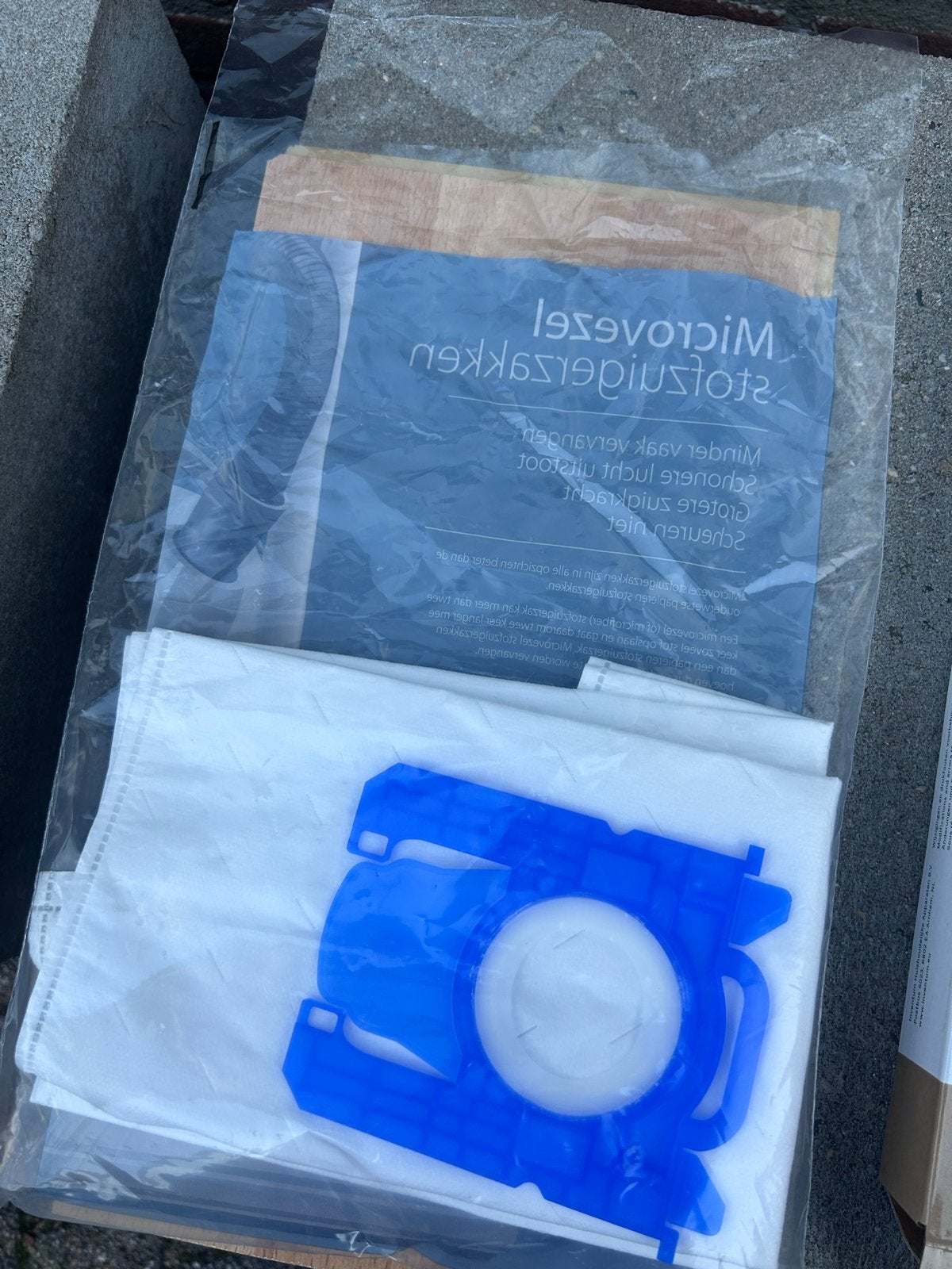3 Microvezel stofzuigerzakken voor Philips PowerGo, Inclusief accessoires, Philips, Nieuw, Sledestofzuiger