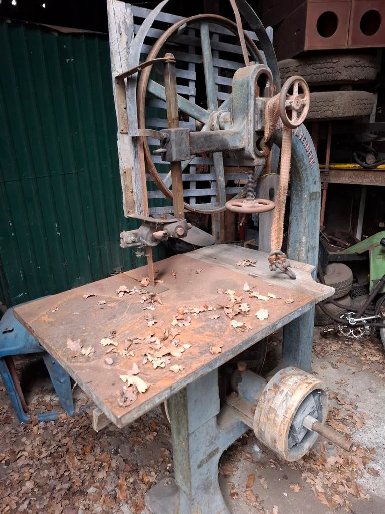 Oude lintzaagmachine, Ophalen of Verzenden, Gebruikt, 1200 watt of meer