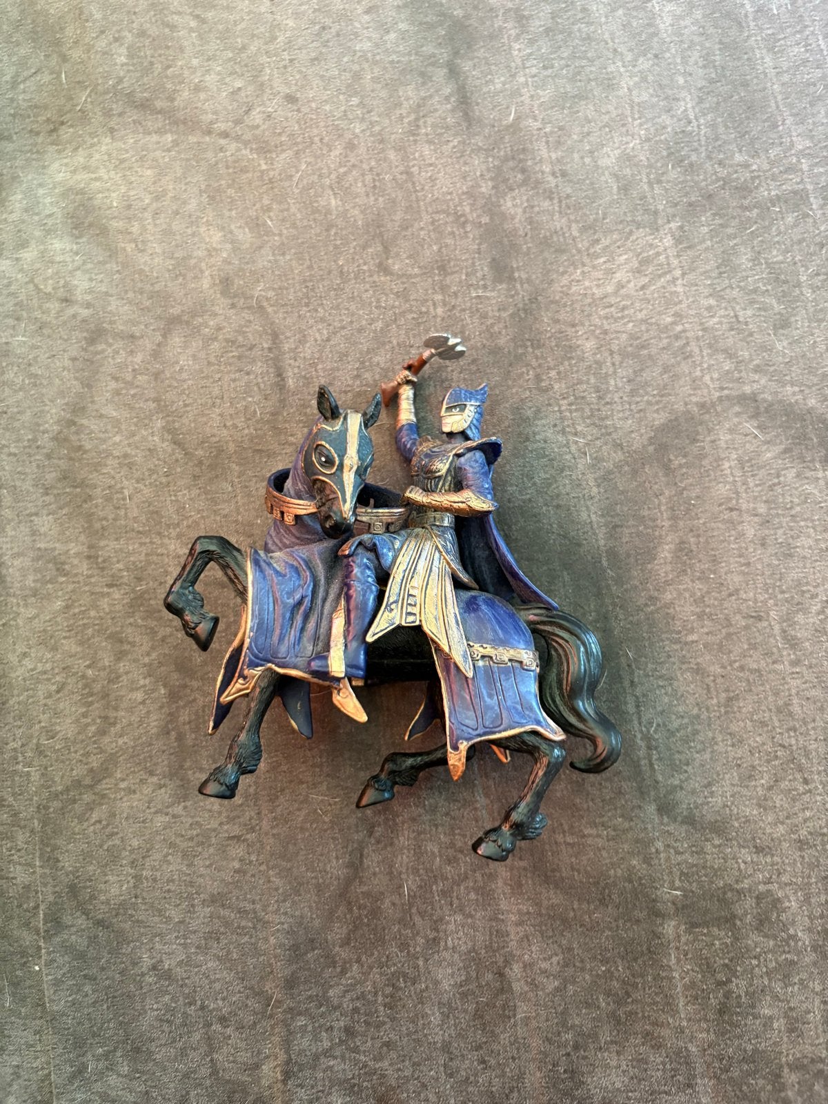 Schleich ridder te paard - Blauwe ridder met zwaard, Ophalen of Verzenden, Zo goed als nieuw