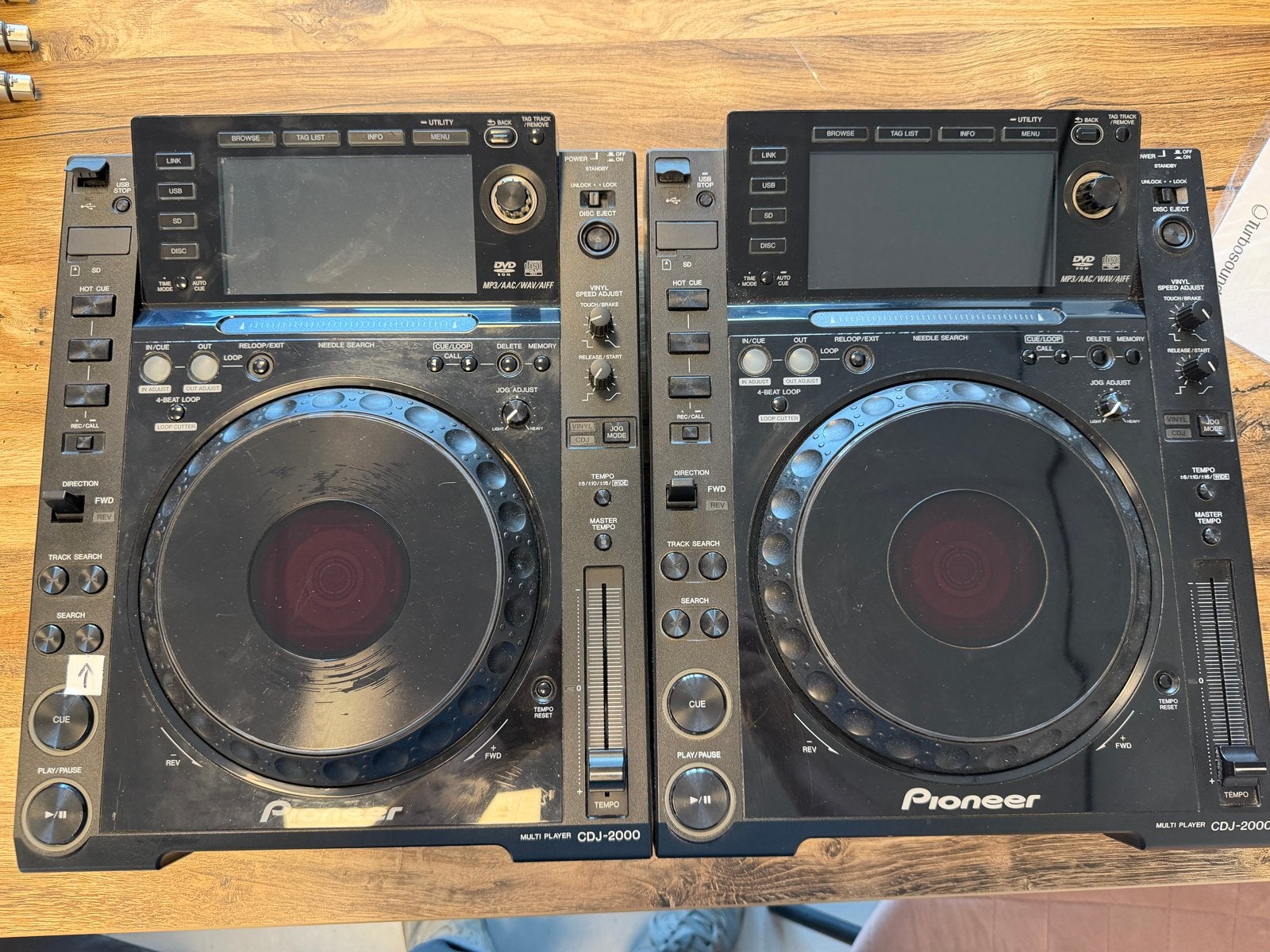 2x Pioneer CDJ-2000 Set + gratis stof kappen., Ophalen, Zo goed als nieuw, Dj-set, Pioneer