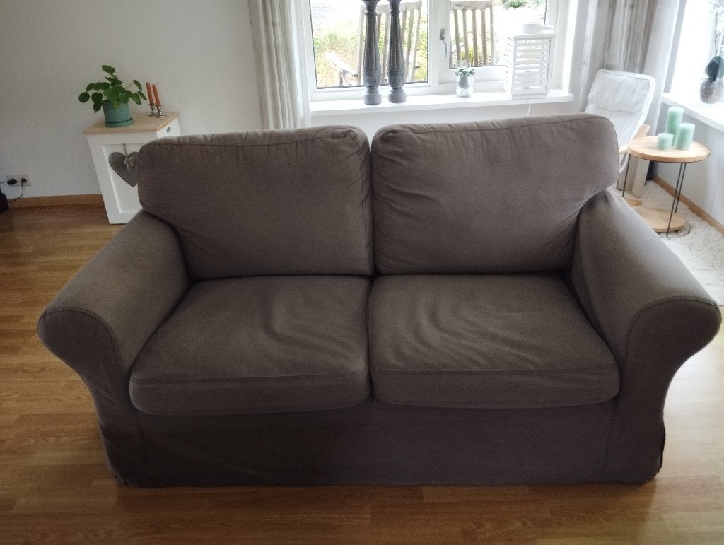 T.e.a.b. 2 Nette IKEA EKTORP 2-zitsbanken, uitwasbare hoezen, Ophalen, Gebruikt, 150 tot 200 cm, Tweepersoons