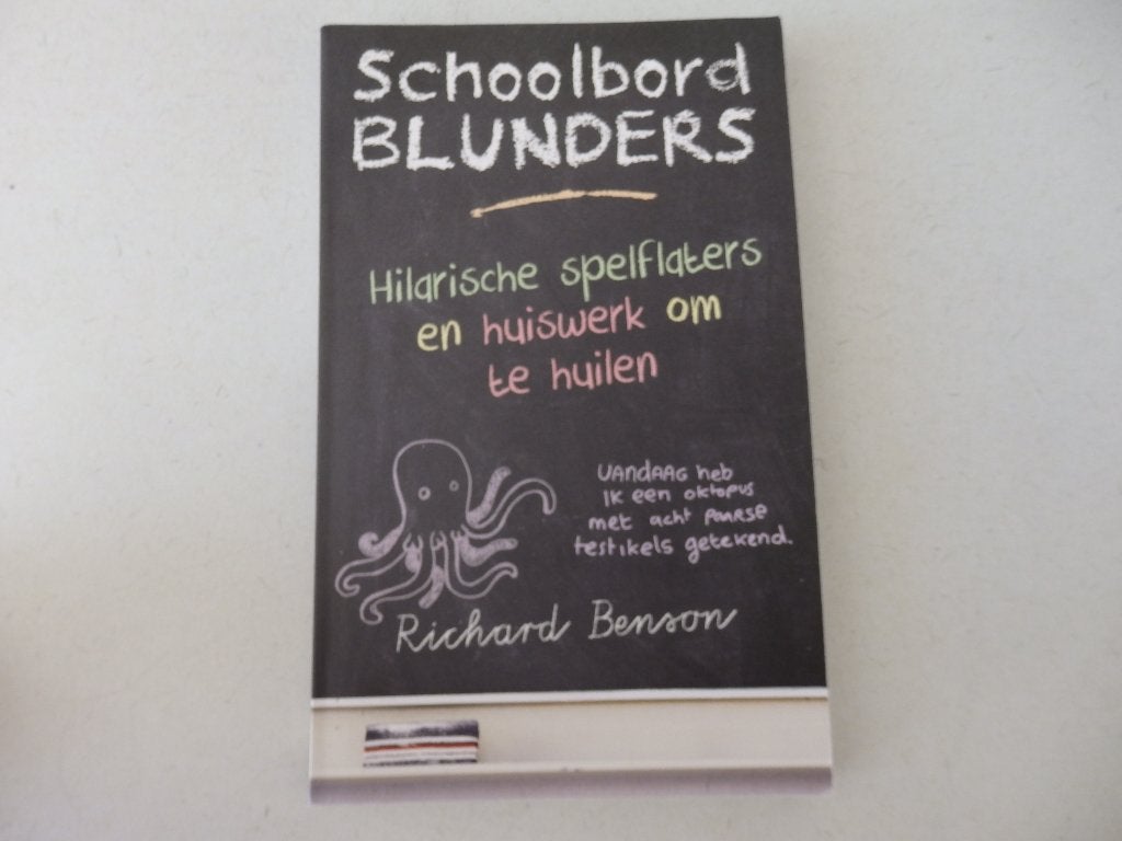 Schoolbord Blunders,  Richard Benson, Ophalen of Verzenden, Zo goed als nieuw