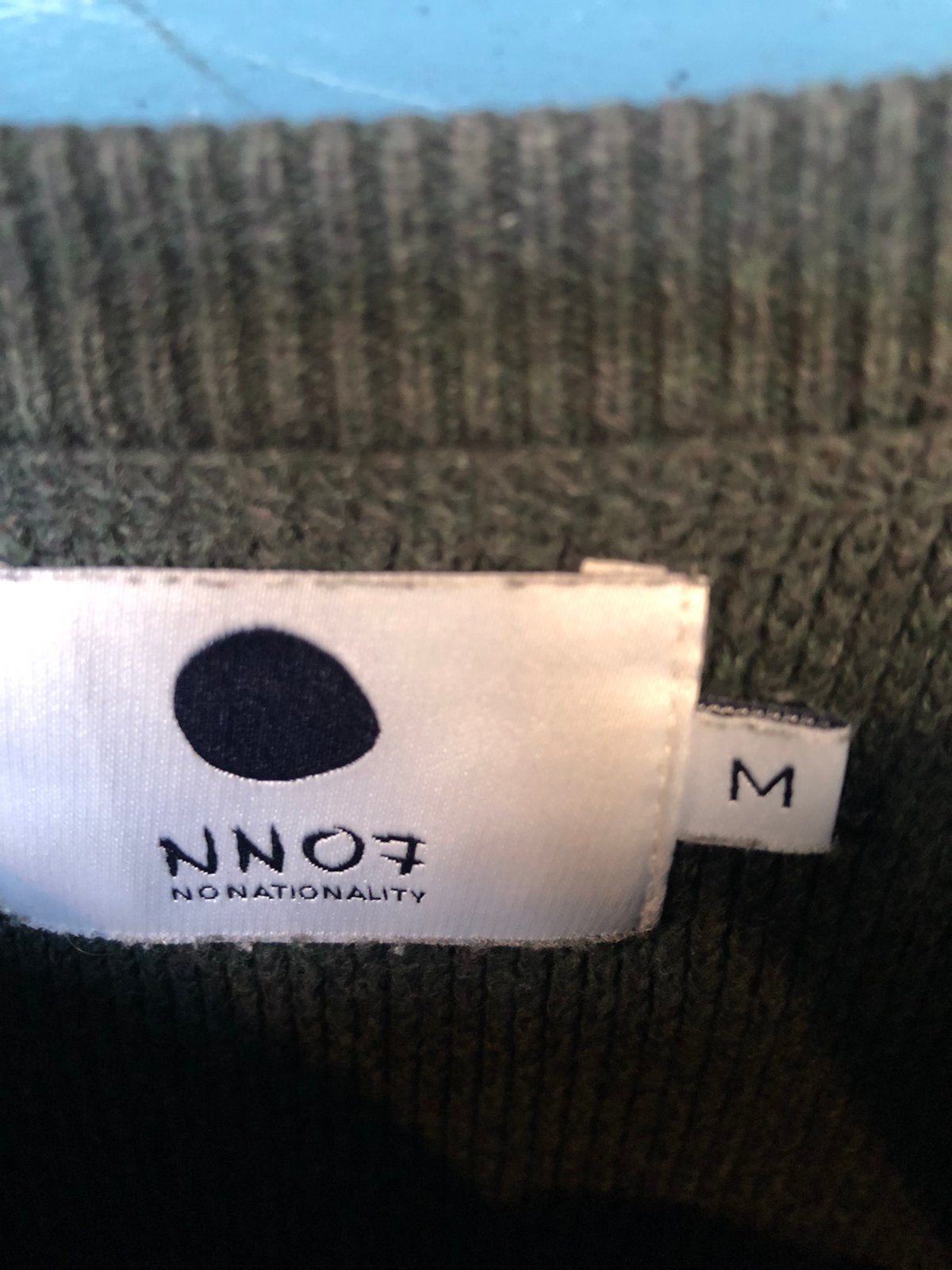 No Nationality 07 sweater groen maat M, Ophalen of Verzenden, Zo goed als nieuw