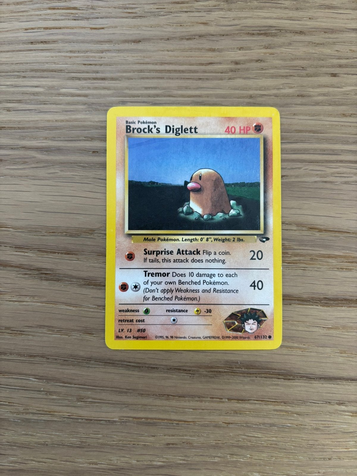 Brock’s Diglett, Ophalen of Verzenden, Zo goed als nieuw, Losse kaart