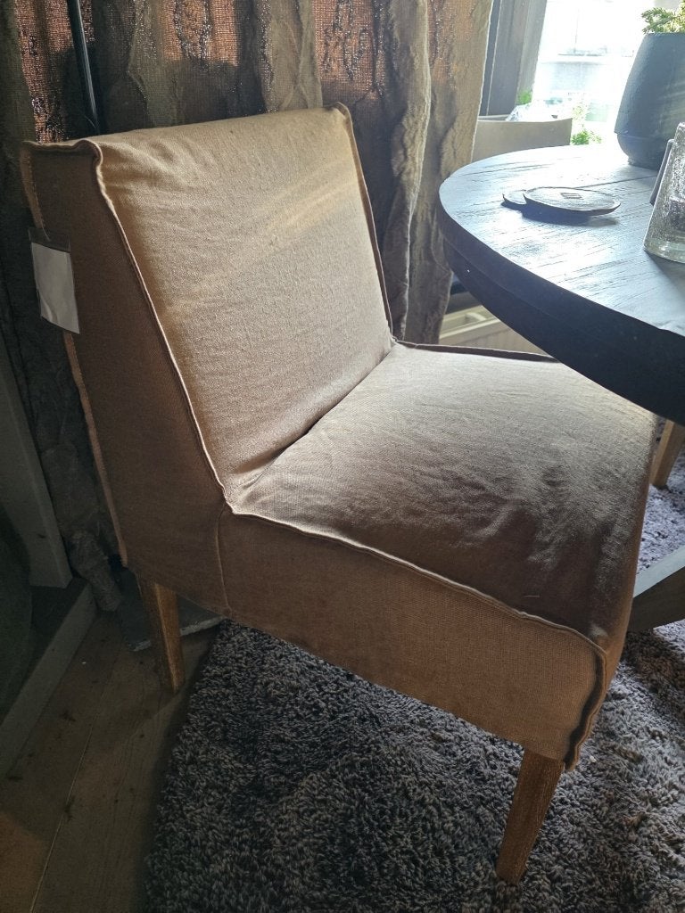lalinde+dirkje stoelen in chestnut kleur met forse korting, Huis en Inrichting, Stoelen, Nieuw, Vier, Hout, Stof, Overige kleuren