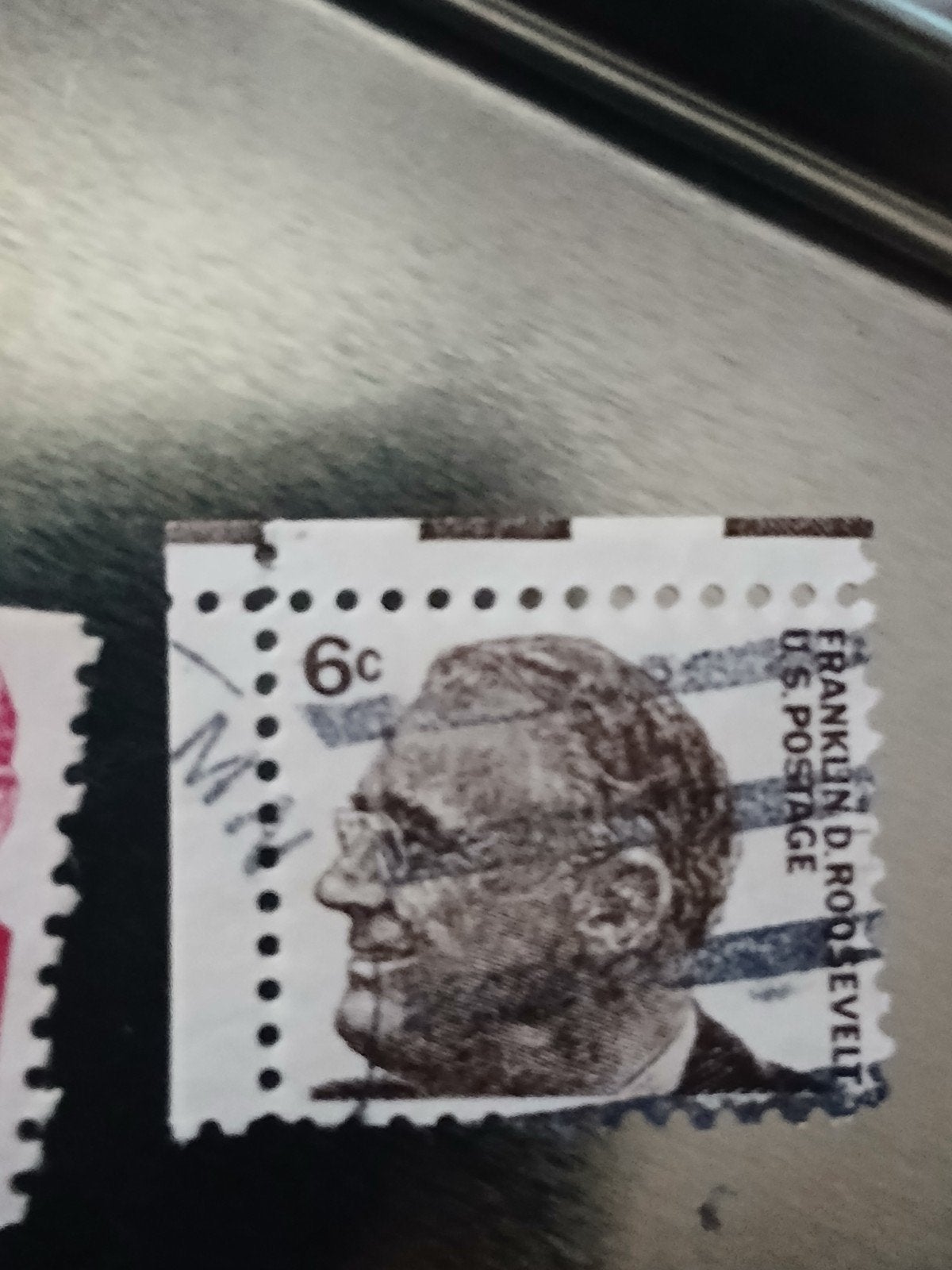 Franklin D. Roosevelt 6c postzegel - Gestempeld, Ophalen of Verzenden, Gestempeld, Noord-Amerika