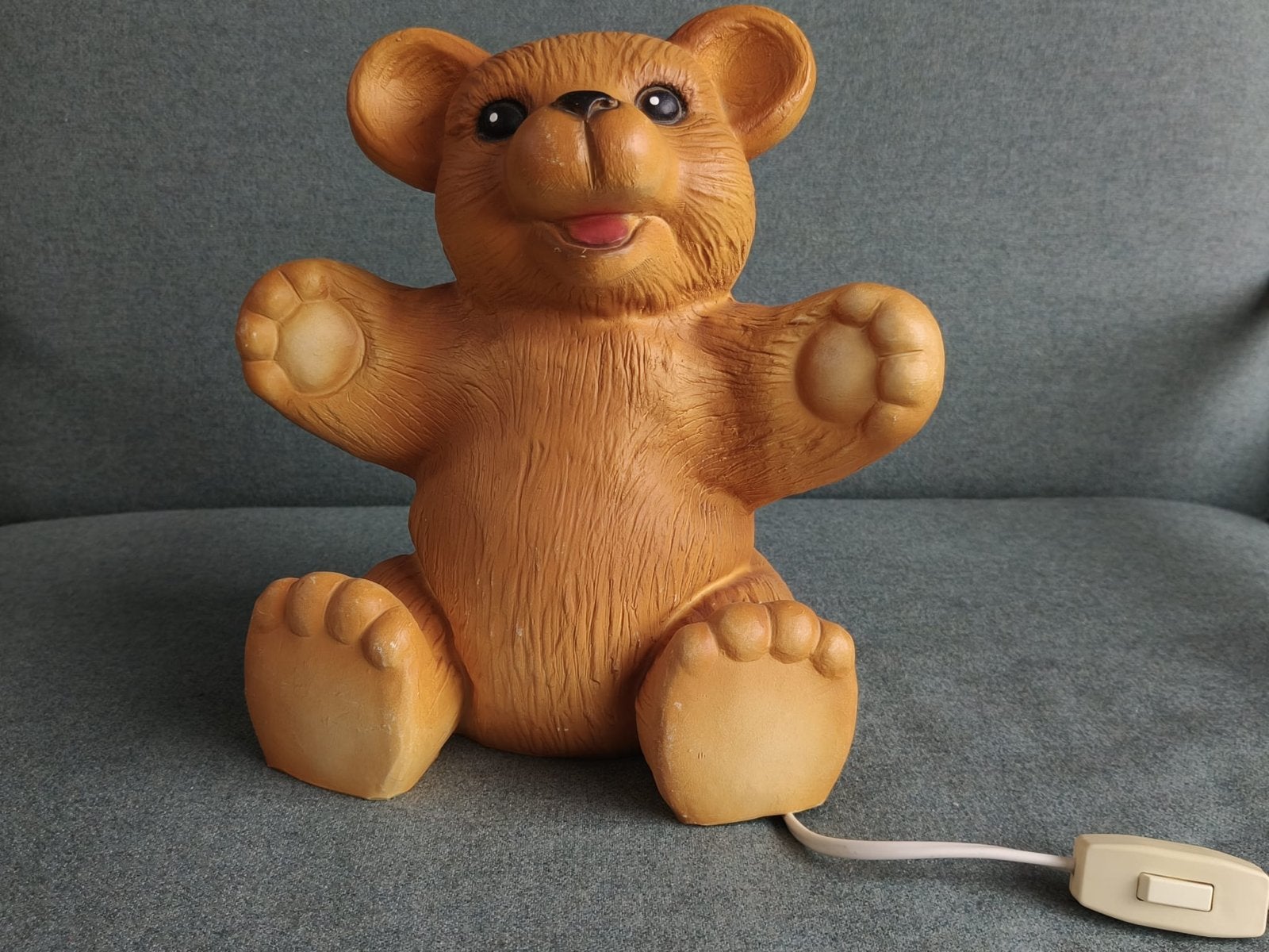 2 Beren Lampjes - Sfeervol Geel Licht, 30 cm Hoog, Huis en Inrichting, Ophalen, Gebruikt, Bruin