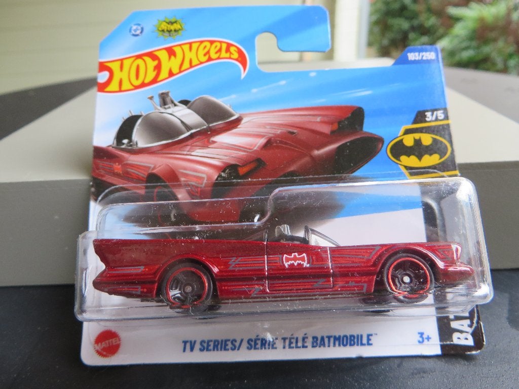 Hotwheels Batmobile rood, Ophalen of Verzenden, Nieuw, Auto