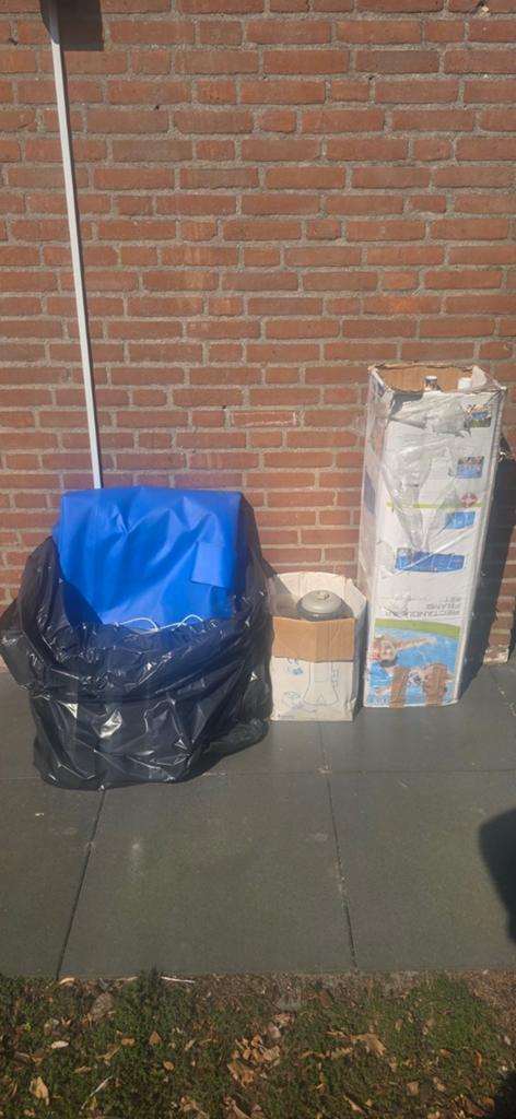 Compleet Intex rechthoekig opzetzwembad, Ophalen, Gebruikt, Opzetzwembad, 200 tot 400 cm