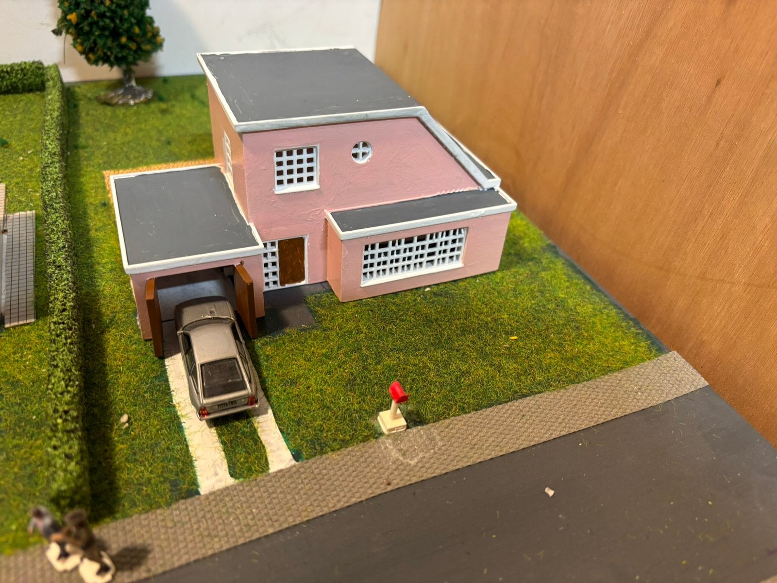 H0 neuteboom huisjes, Ophalen of Verzenden, Gelijkstroom of Wisselstroom, Brug, Tunnel of Gebouw, Overige merken