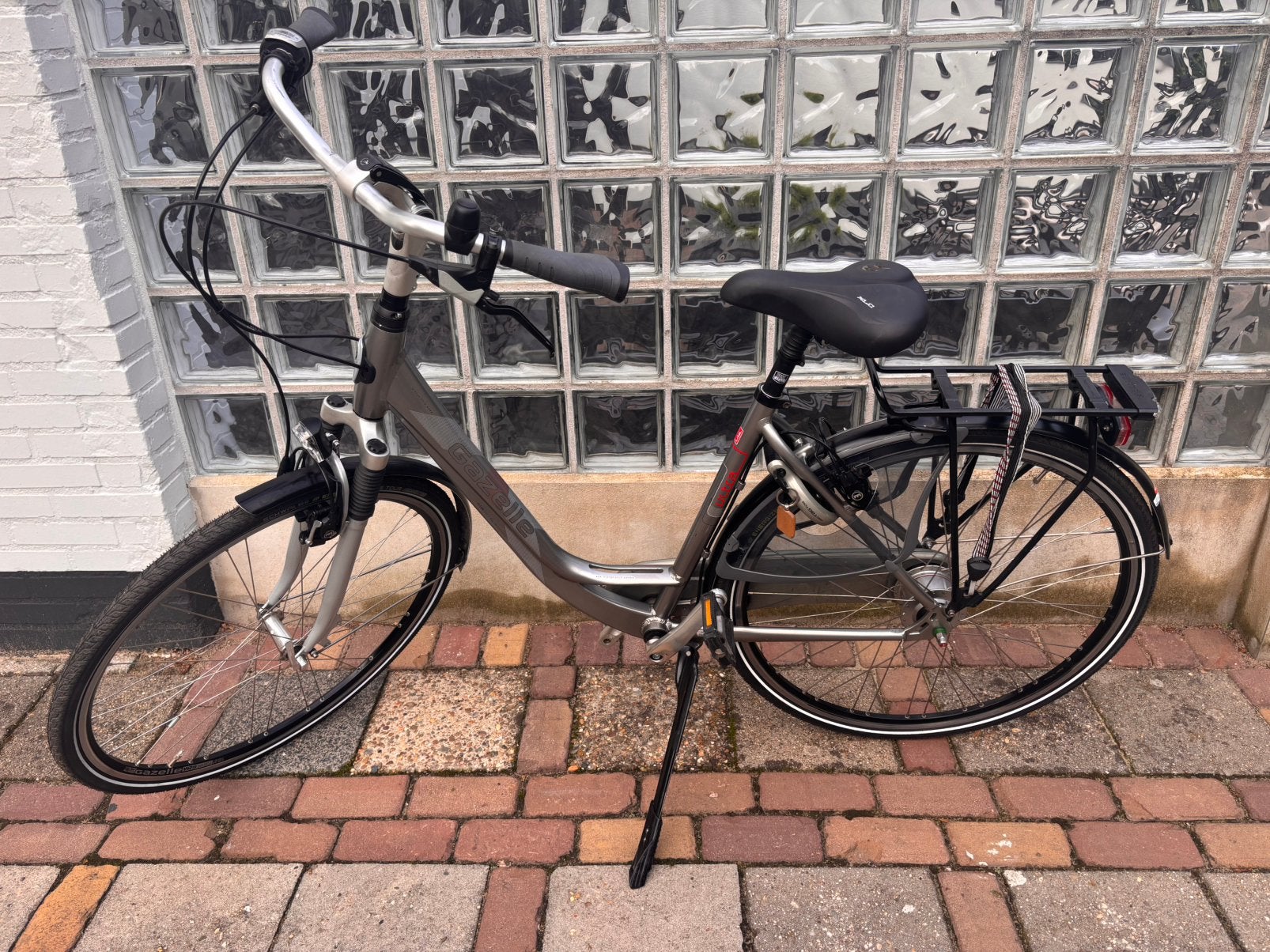 Damesfiets Gazelle orange ultra, Gebruikt, Velgrem, Versnellingen, Ophalen of Verzenden