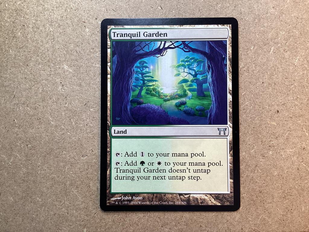 1x Tranquil Garden [284/306] (Near Mint), Ophalen of Verzenden, Zo goed als nieuw, Losse kaart