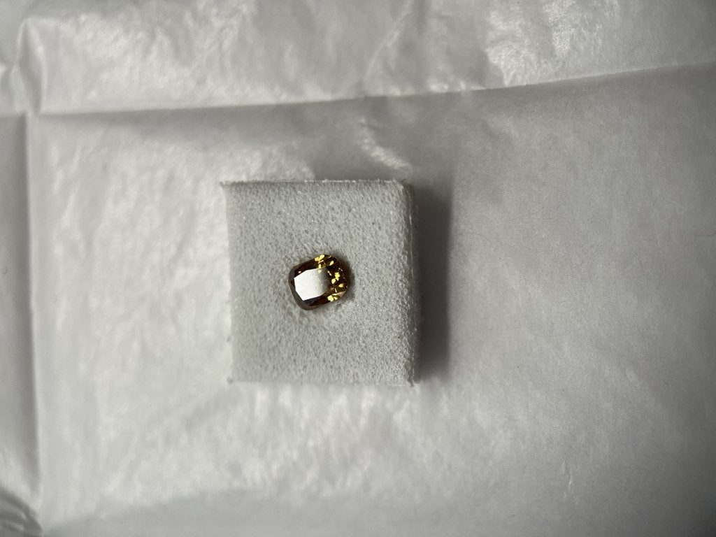 Natural Brilliant cornered square 0,51ct (66), Ophalen of Verzenden, Zo goed als nieuw