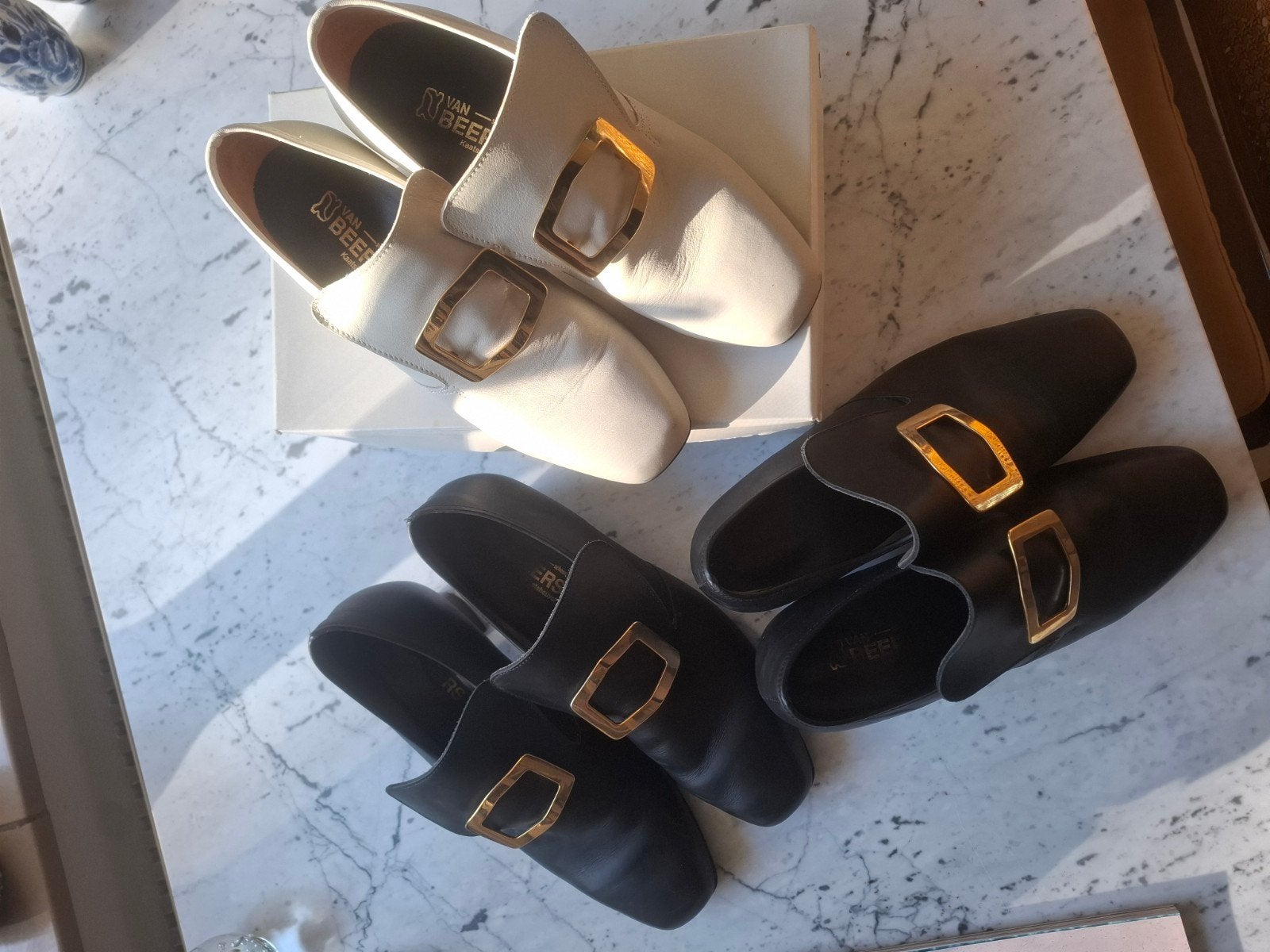 Van Beers Barok Theaterschoenen Leer - Maat 40, 42, 43, Wit, Overige typen, Ophalen of Verzenden, Van Beers