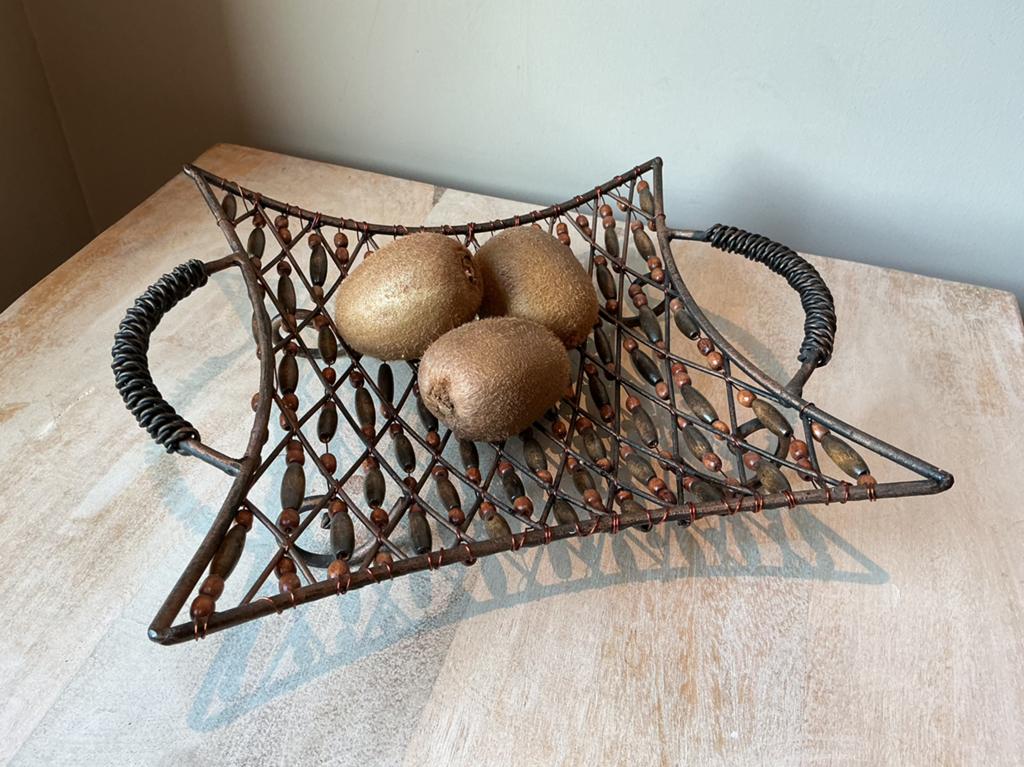 Decoratieve vierkante fruitschaal, Overige materialen, Schaal, Vierkant, Ophalen of Verzenden