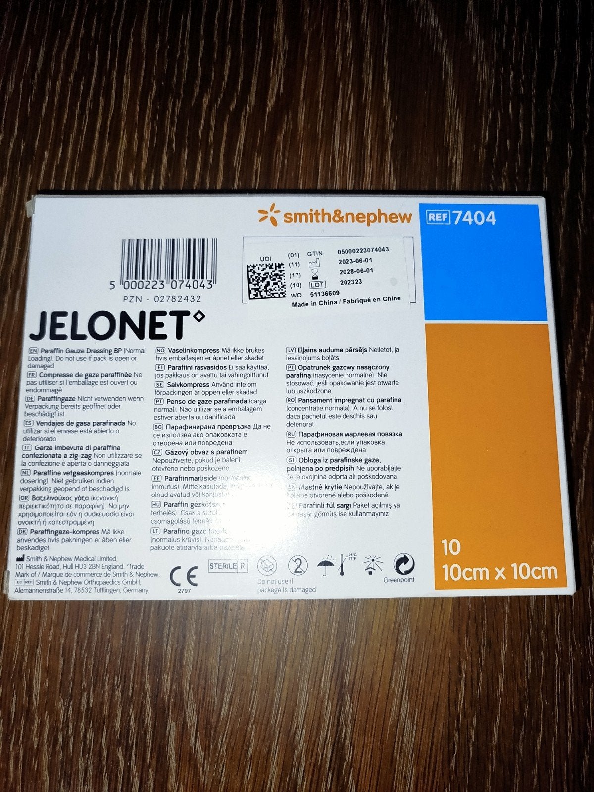 Jelonet zalfkompres 10×10cm, Verzenden, Nieuw