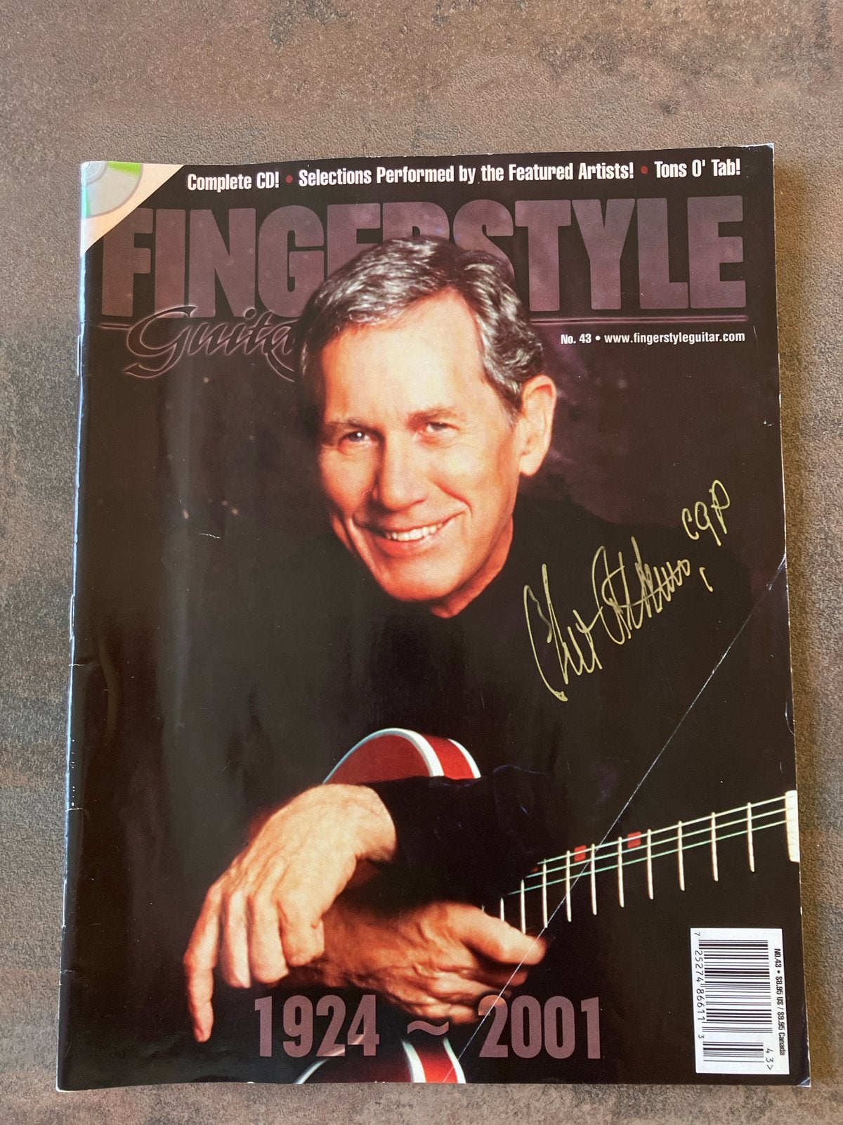 Fingerstyle Guitar Magazine #43 - Chet Atkins (incl. CD), Gitaar, Ophalen of Verzenden, Zo goed als nieuw, Artiest of Componist