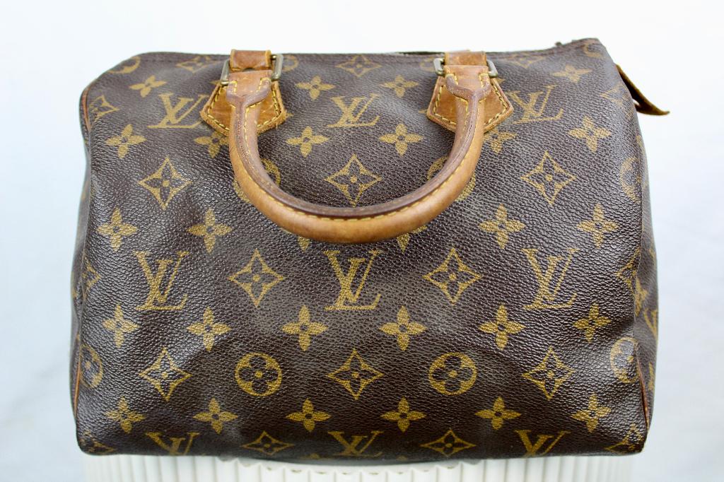 Louis Vuitton Speedy 25 - 1071, Sieraden, Tassen en Uiterlijk, Tassen | Damestassen, Gebruikt, Bruin, Ophalen of Verzenden, Louis Vuitton
