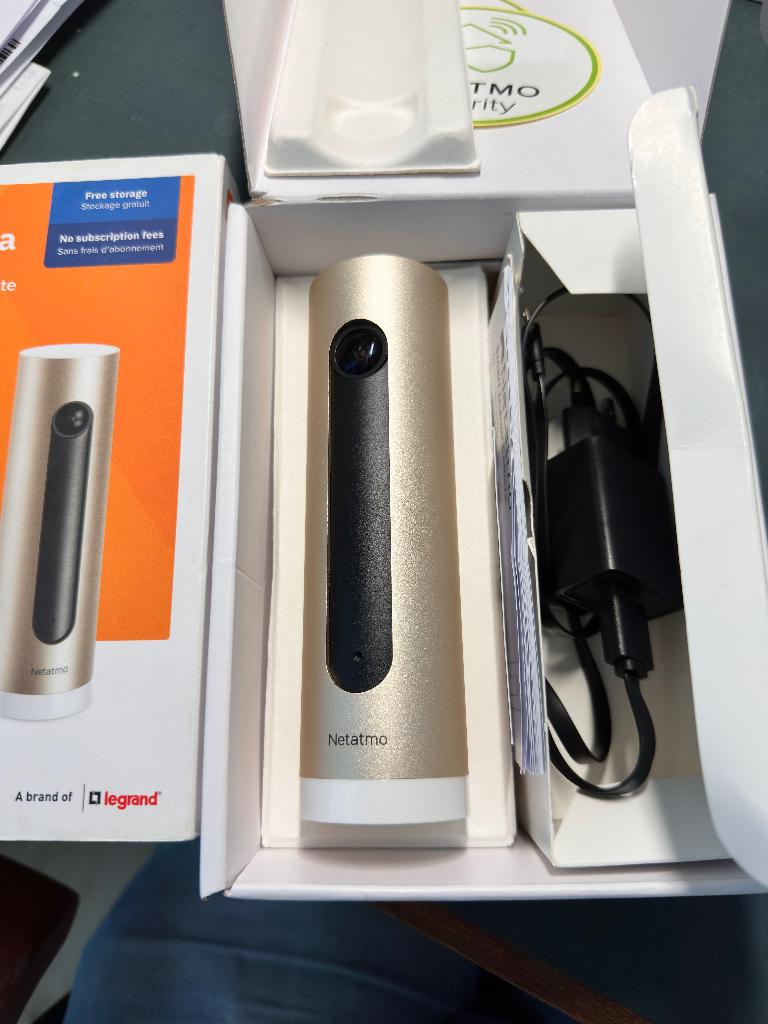 Netatmo binnencamera, Audio, Tv en Foto, Videobewaking, Ophalen of Verzenden, Gebruikt, Binnencamera