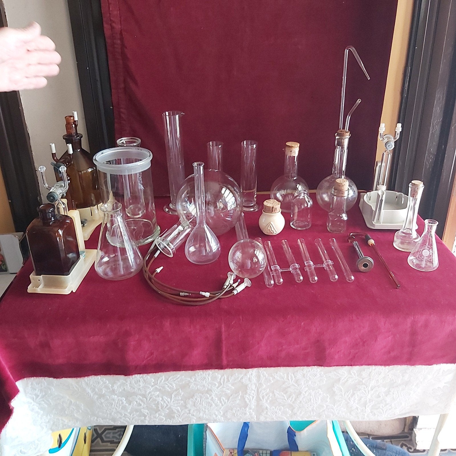 laboratorium materialen decoratie, Ophalen of Verzenden