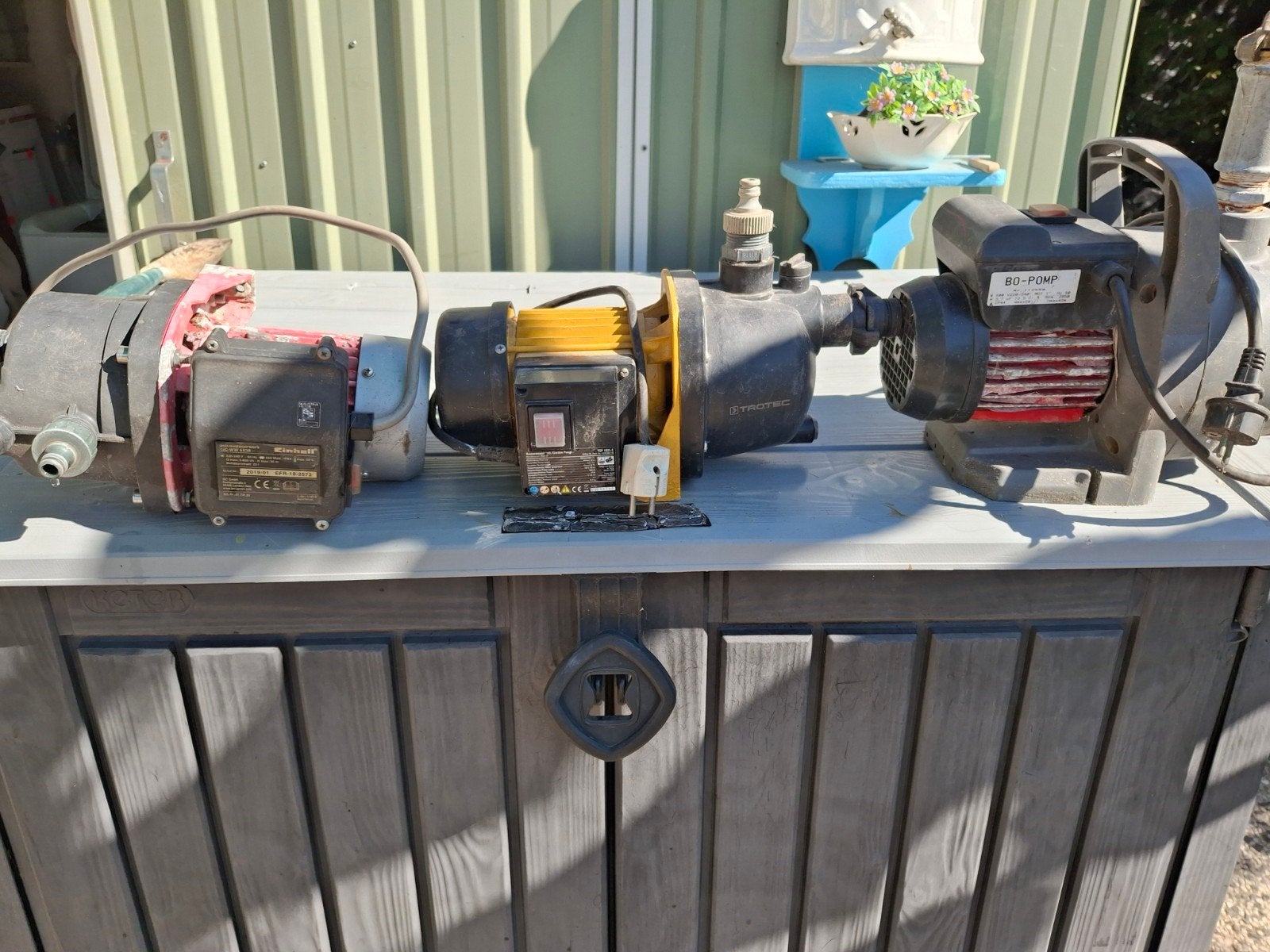 tuin pompen, Ophalen of Verzenden, Gebruikt, Elektrisch, Bo pomp eenheid trotec