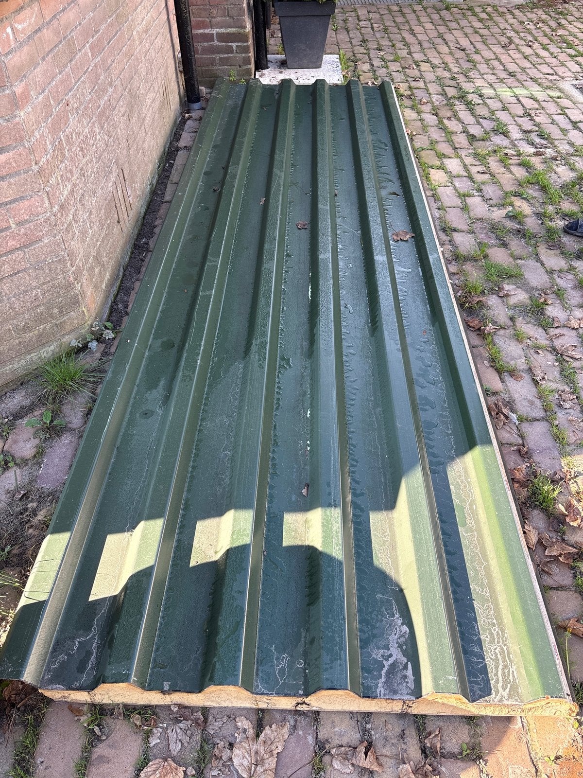 Sandwichpaneel 350x100cm, 6cm dik, gebruikt, Ophalen, Gebruikt, 50 tot 100 mm