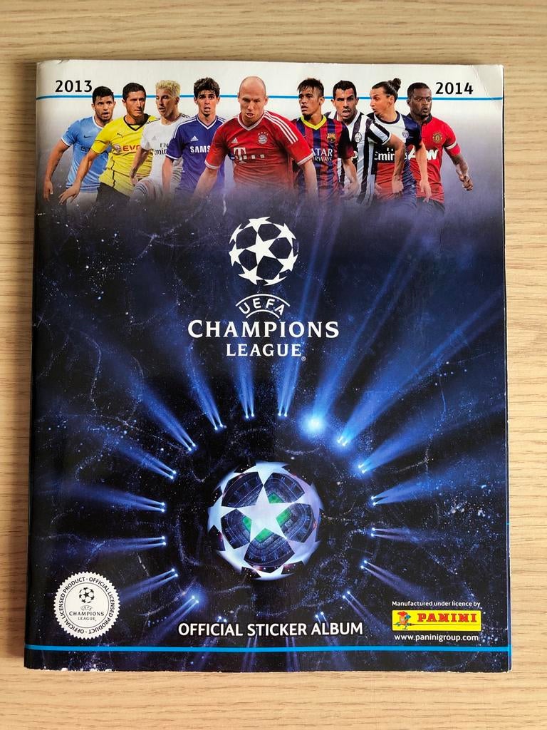 Panini UEFA Champions League 2013-2014 80% compleet, Ophalen of Verzenden, Zo goed als nieuw, Buitenlandse clubs, Poster, Plaatje of Sticker
