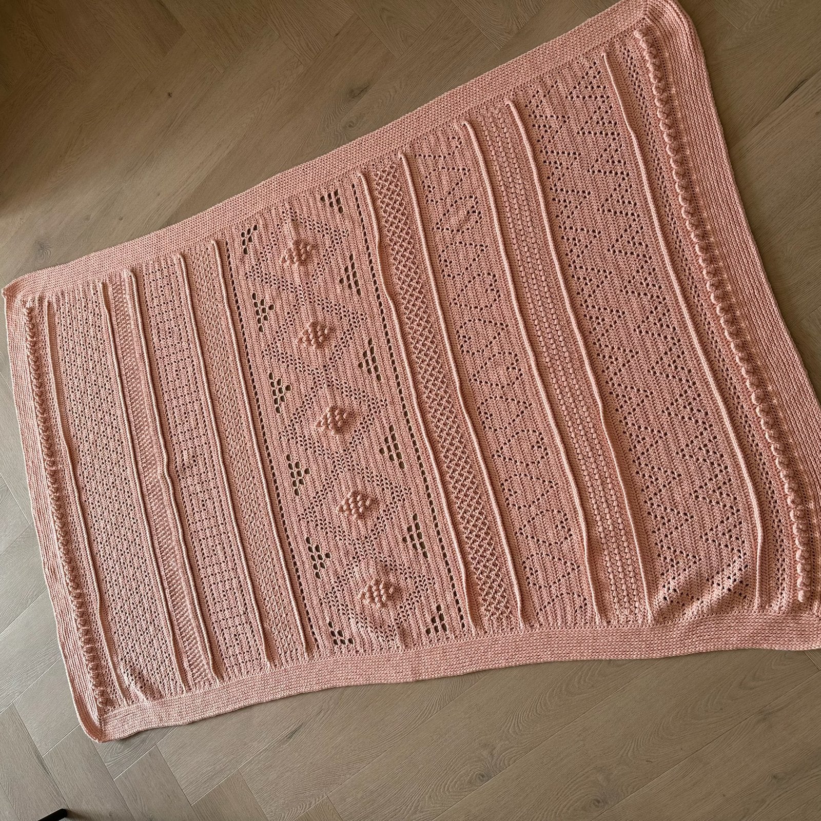 Droomdeken 5.0 roze haken handgemaakte deken plaid gehaakt, Ophalen of Verzenden, Nieuw
