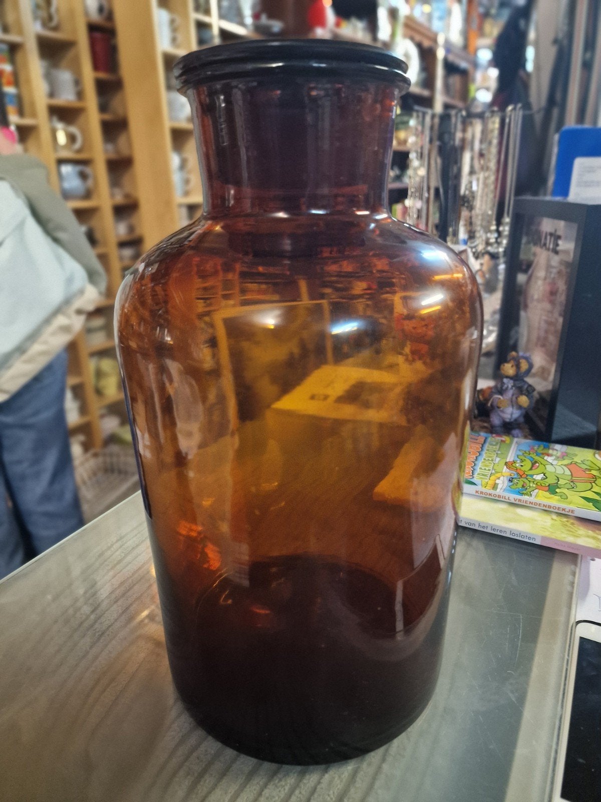 Grote antieke apothekerspot - 32 cm hoog, Antiek en Kunst, Ophalen