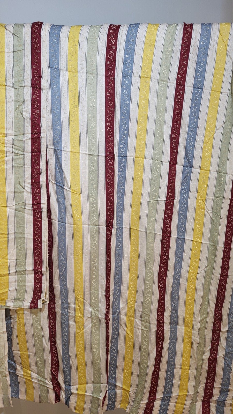 6 Retro Gordijnen (katoen/rayon) en extra st, Ophalen of Verzenden, Huis en Inrichting