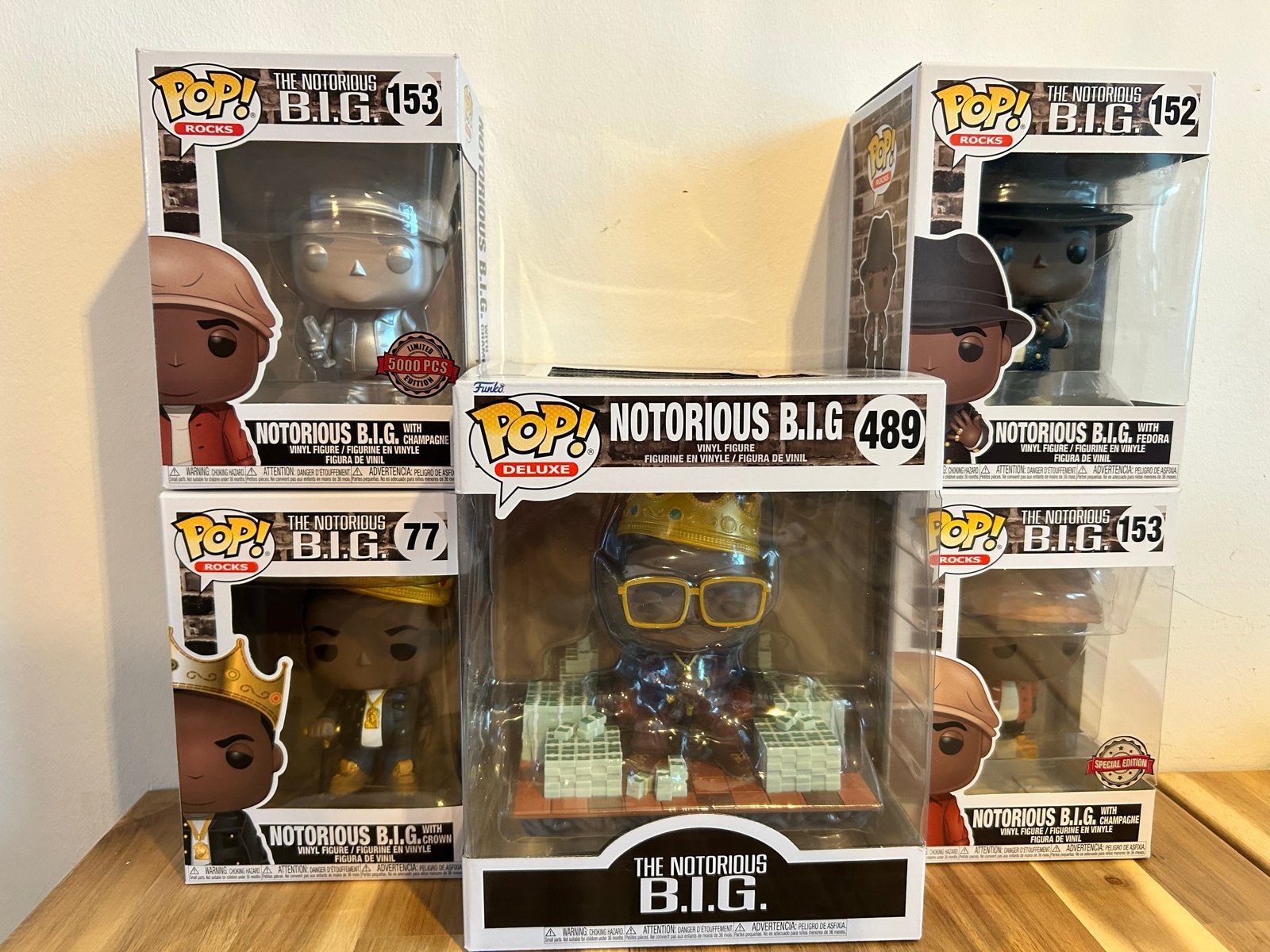 Funko Pop! The Notorious B.I.G. Collectie (5 stuks), Ophalen of Verzenden, Zo goed als nieuw